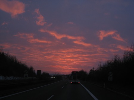 das andere war bei der Arbeit auf dem Weg von Nürnberg nach Aalen